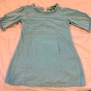 Classic Whimsy Corduroy Light Blue Dress